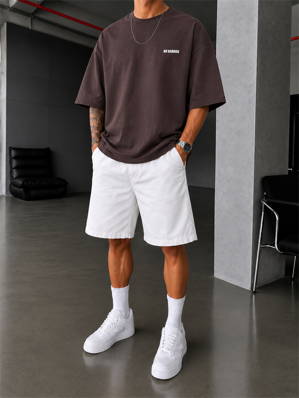 No Barier Oversize T-Shirt - Kahve