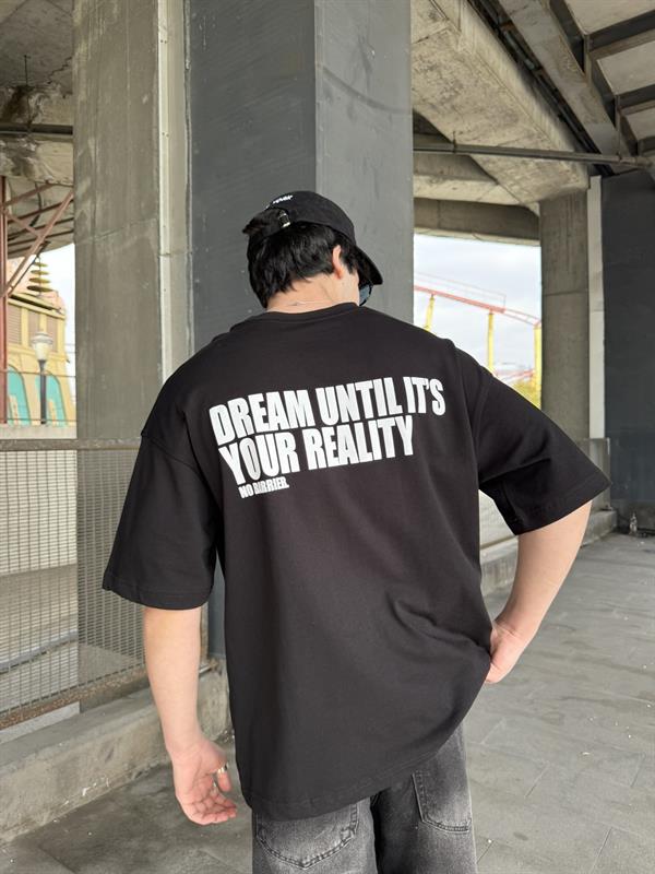 No Barier Oversize T-Shirt - Siyah