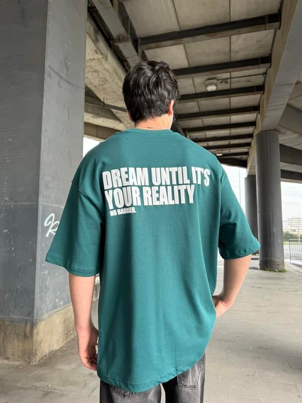 No Barier Oversize T-Shirt - Yeşil