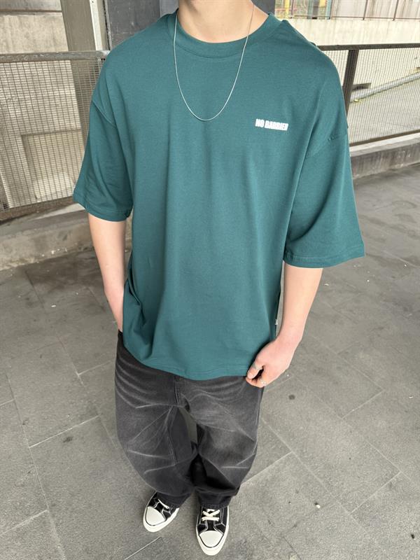 No Barier Oversize T-Shirt - Yeşil