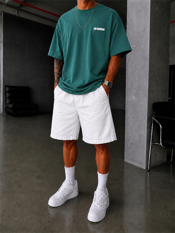 No Barier Oversize T-Shirt - Yeşil