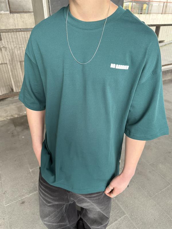 No Barier Oversize T-Shirt - Yeşil