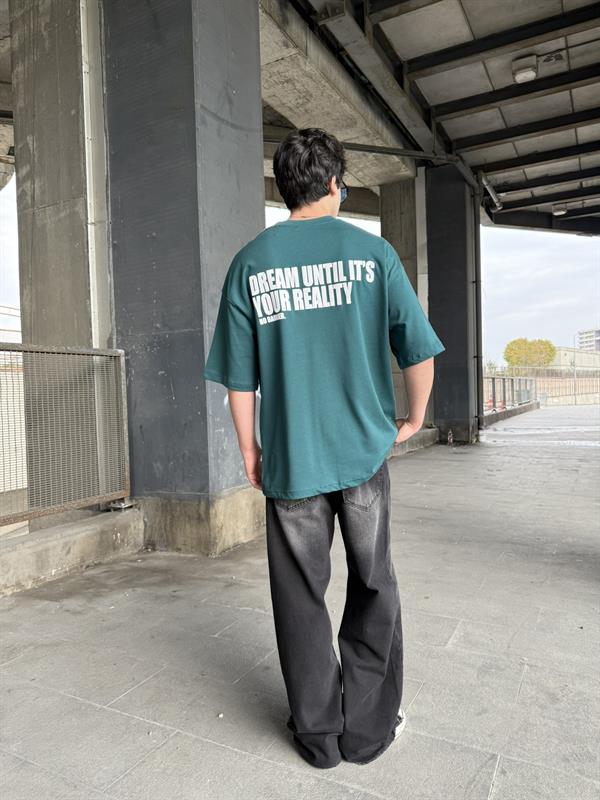 No Barier Oversize T-Shirt - Yeşil