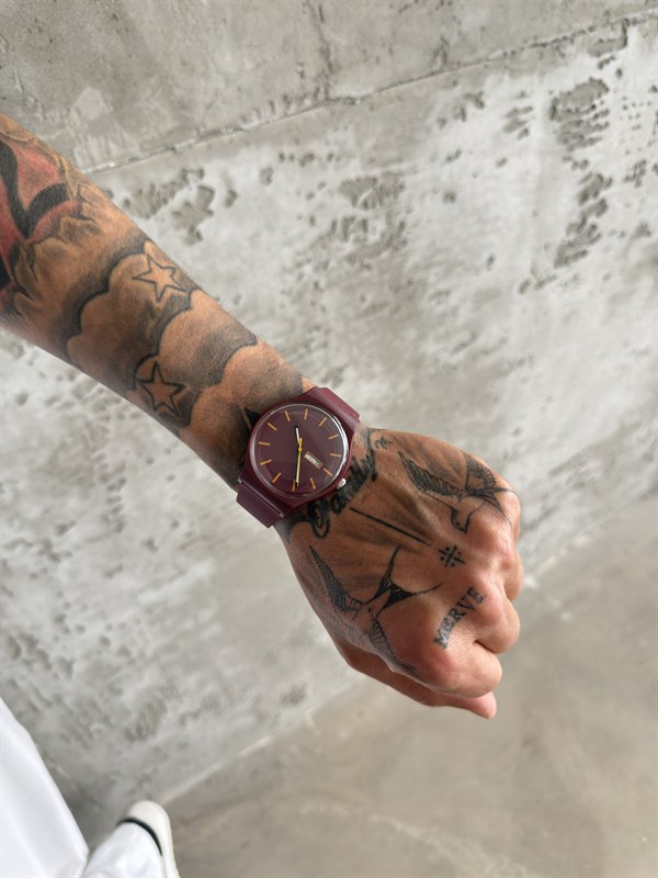 Northex Blanc Watch Premium Erkek Saat - Bordo