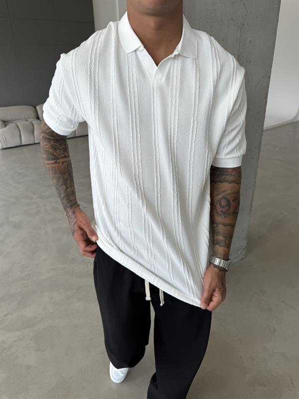 Old Money Pat Yaka T-Shirt - Beyaz