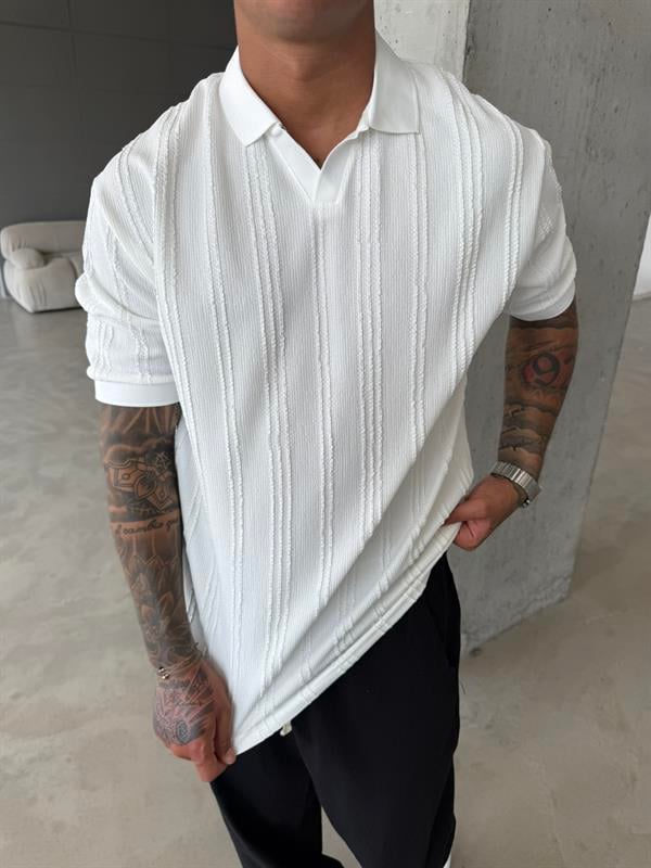 Old Money Pat Yaka T-Shirt - Beyaz