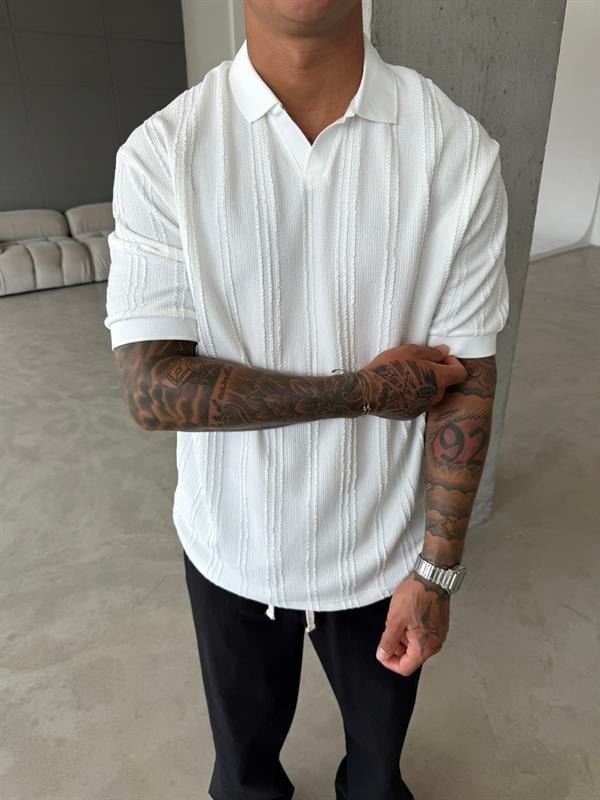 Old Money Pat Yaka T-Shirt - Beyaz