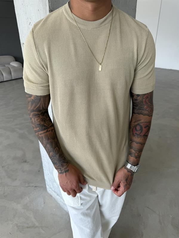 Old Money Regular Fit T-Shirt - Bej