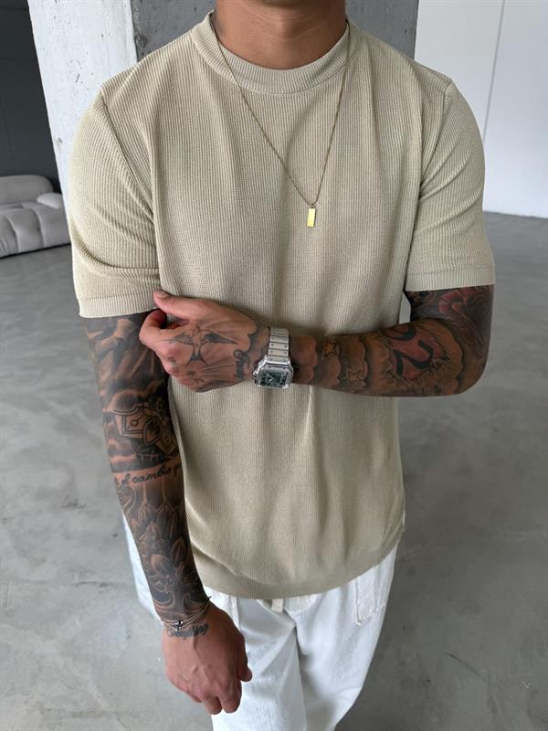 Old Money Regular Fit T-Shirt - Bej