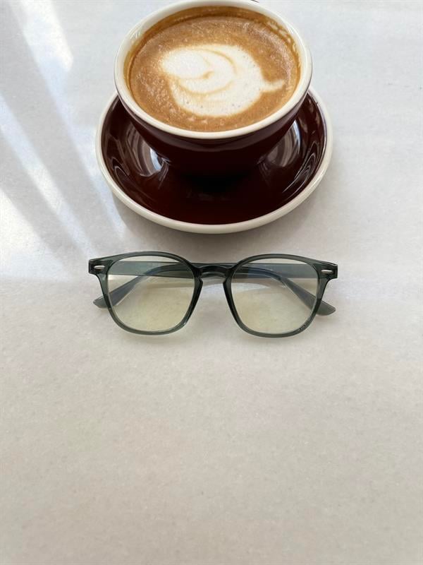 Olive Vision Yeşil Çerçeveli Şeffaf CamGözlük - Yeşil