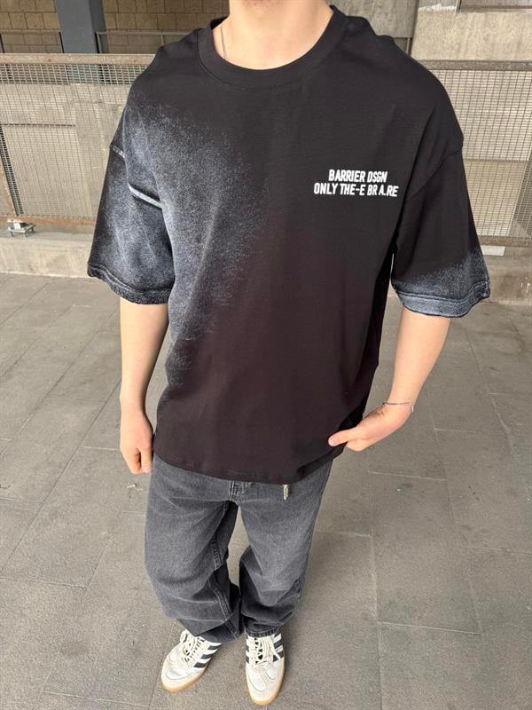 Only The Barier Speryli Oversize - T-Shirt - Siyah