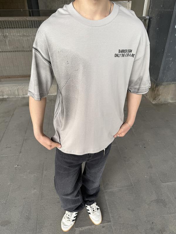 Only The Barier Speryli Oversize - T-Shirt - Gri