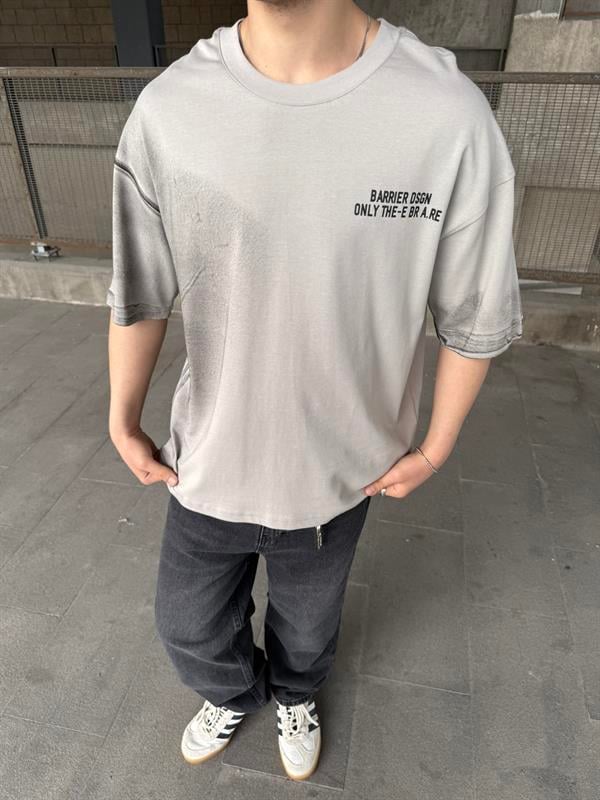 Only The Barier Speryli Oversize - T-Shirt - Gri