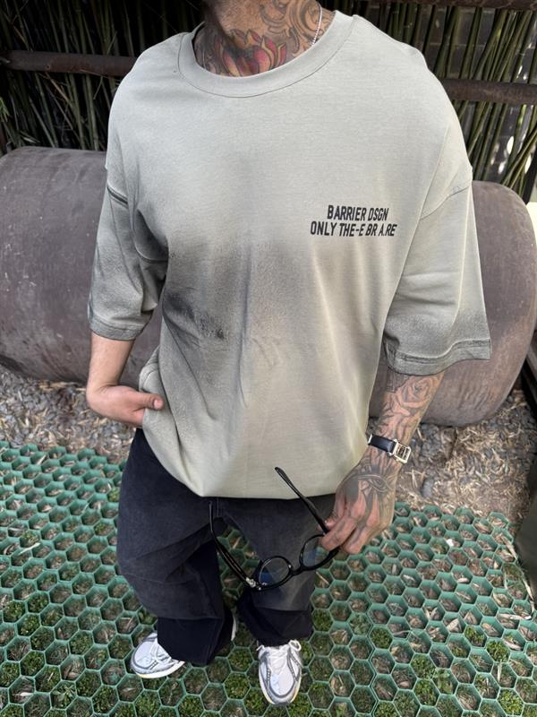 Only The Barier Speryli Oversize T-shirt - Haki