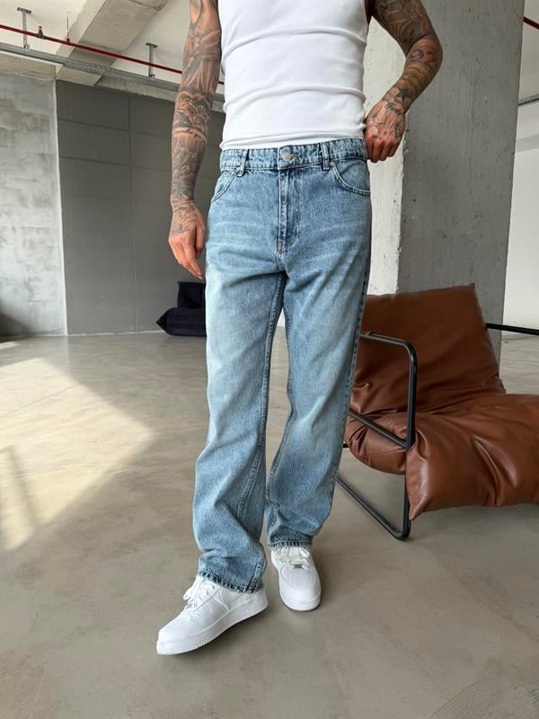 Özel Seri Baggy Pantolon - Mavi