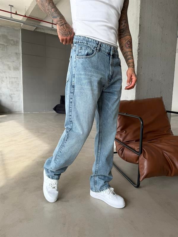 Özel Seri Baggy Pantolon - Mavi