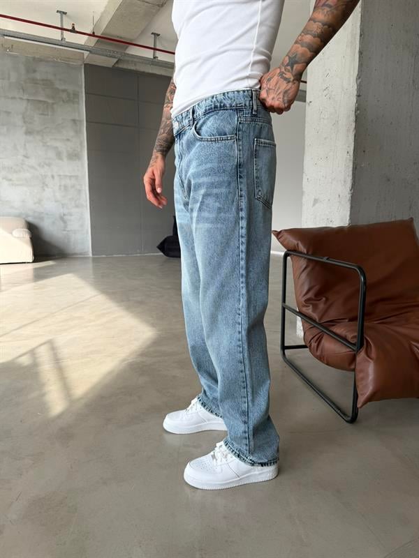 Özel Seri Baggy Pantolon - Mavi