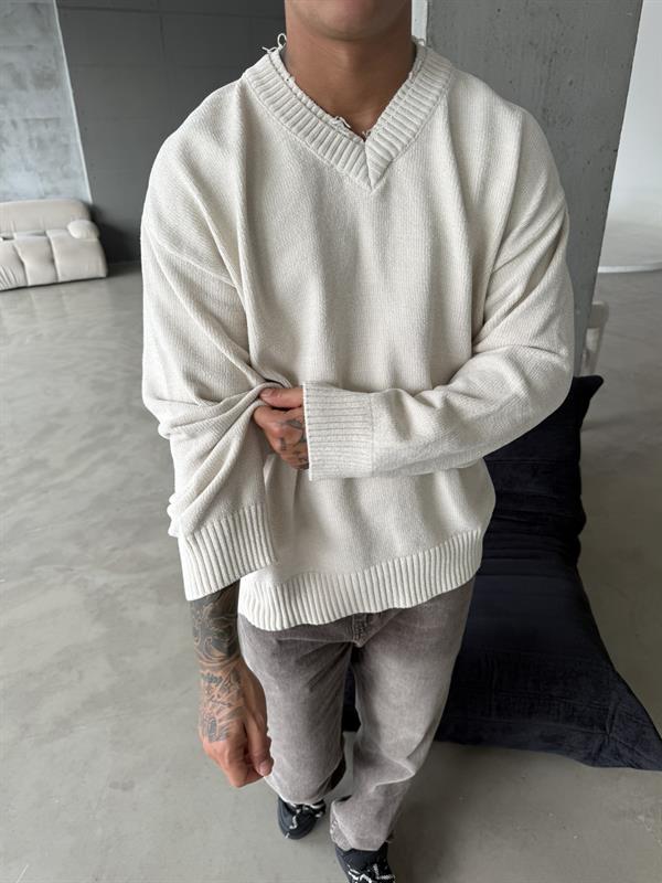 Patyaka Premium Dokulu Kazak - Bej