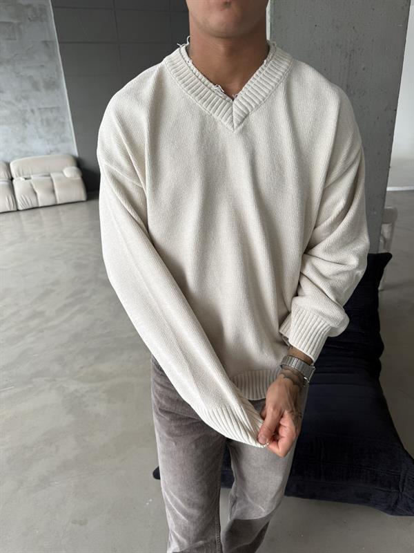 Patyaka Premium Dokulu Kazak - Bej