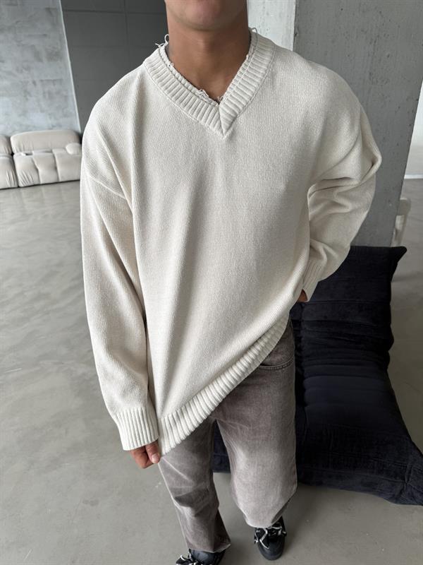 Patyaka Premium Dokulu Kazak - Bej