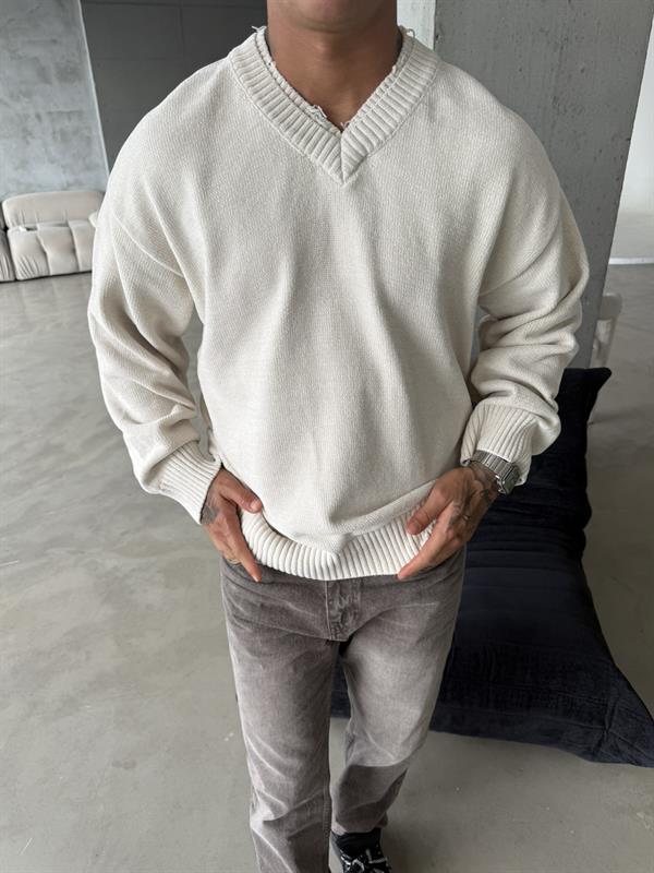 Patyaka Premium Dokulu Kazak - Bej