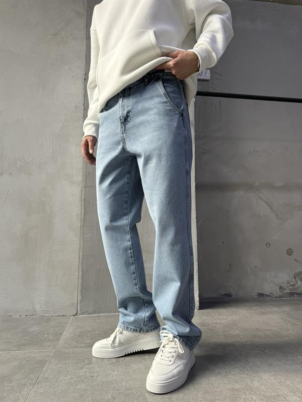Paul K19 Geniş Cep Baggy Jean Pantolon AÇIK İNDİGO