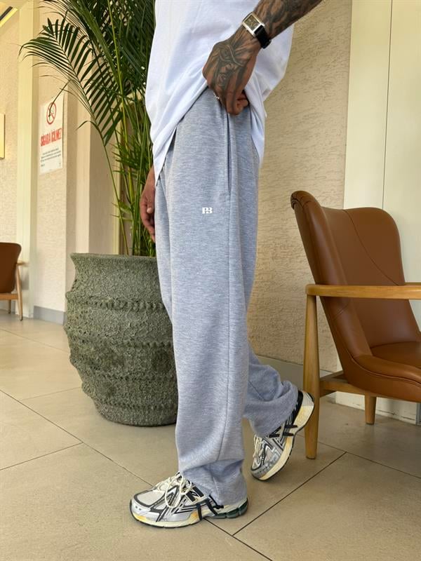 P&B Lastikli  Baggy Eşofman - Gri