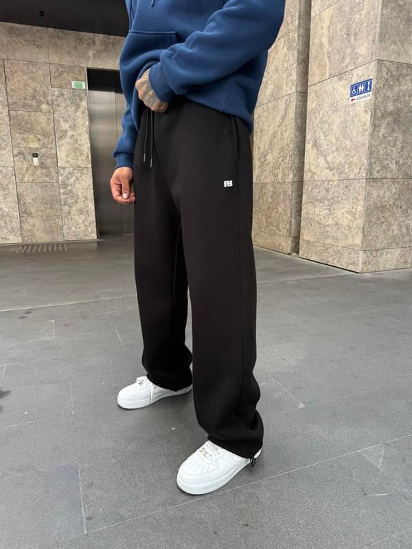 P&B Lastikli  Baggy Eşofman - Siyah