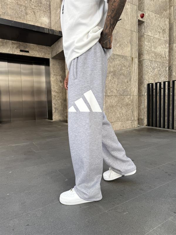 Piramit Yan Baskı Eşofman - Gri