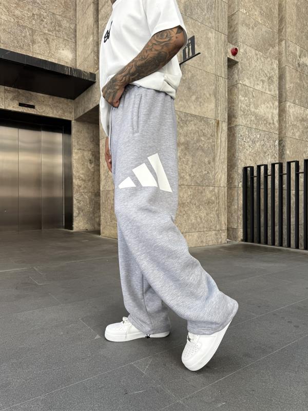 Piramit Yan Baskı Eşofman - Gri