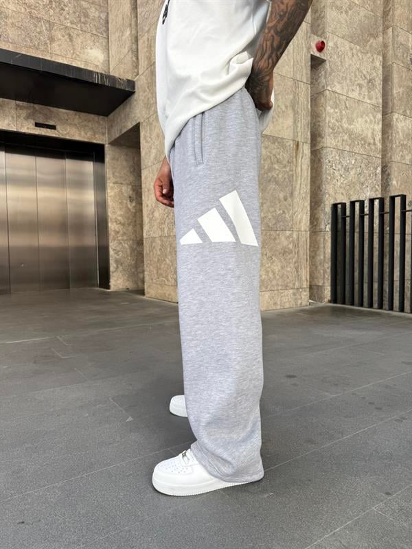 Piramit Yan Baskı Eşofman - Gri