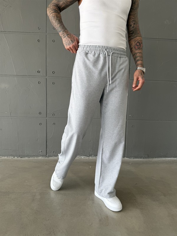 PM Nakışlı Baggy Eşofman - Gri