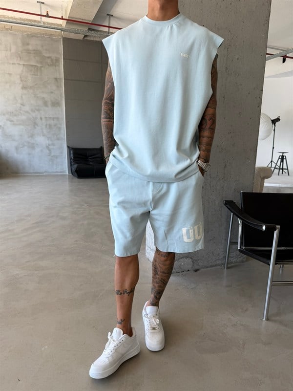 Premium 00 Esnce TM Sıfır Kol T-Shirt - Bebe Mavi