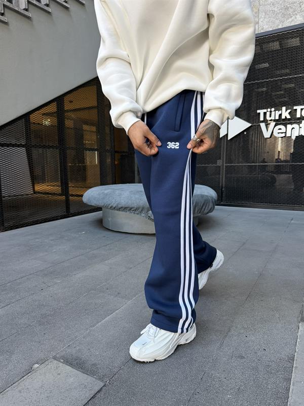 Premium 362 Şeritli Baggy Eşofman - İndigo
