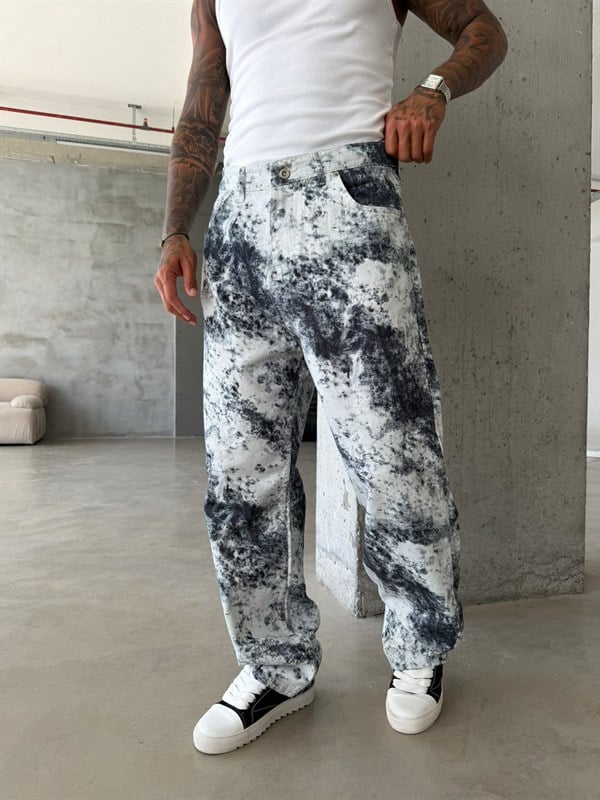 Premium Acid Marble Baggy Jean
