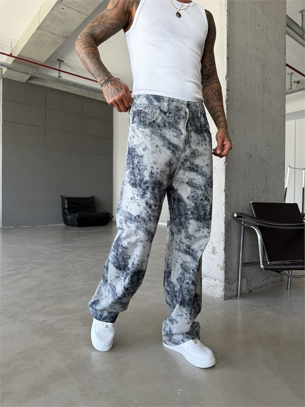 Premium Acid Marble Baggy Jean