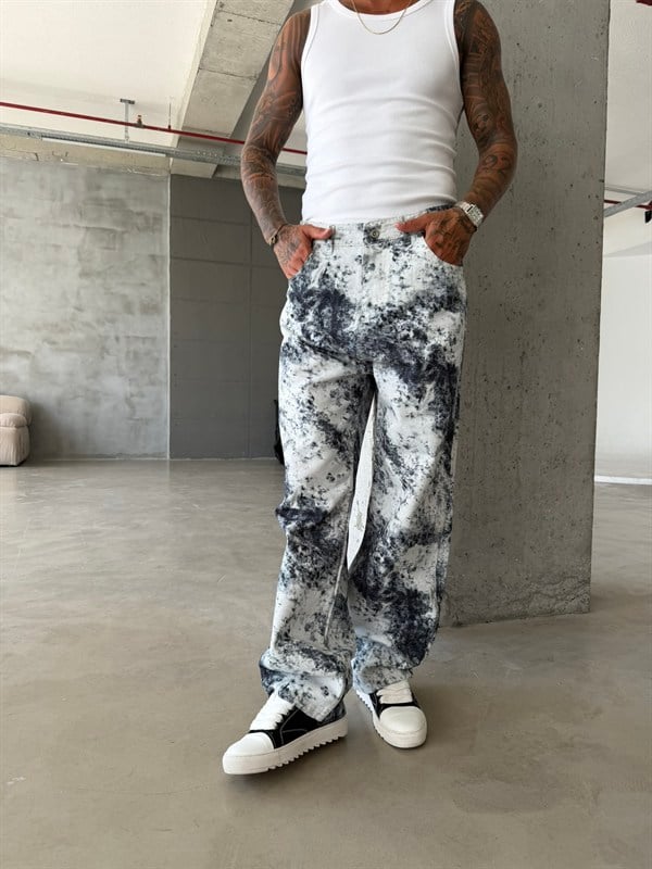 Premium Acid Marble Baggy Jean