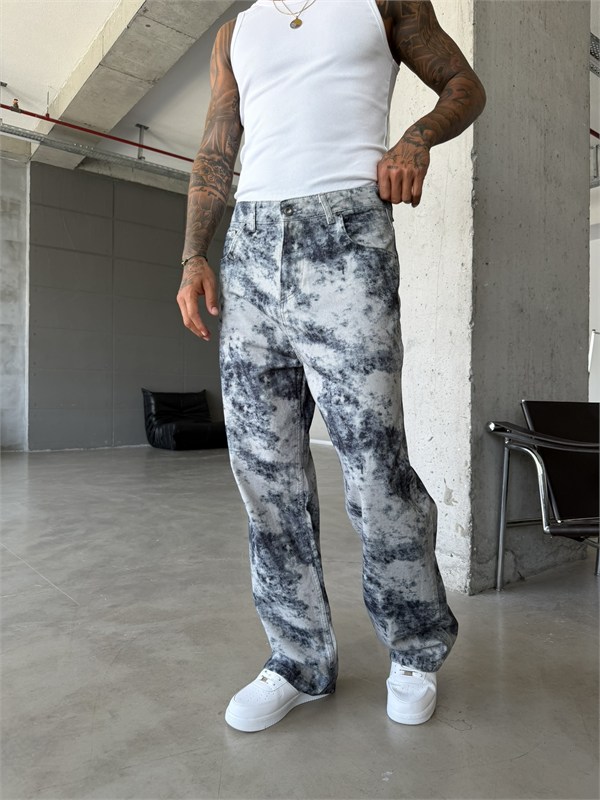Premium Acid Marble Baggy Jean