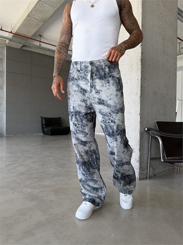 Premium Acid Marble Baggy Jean