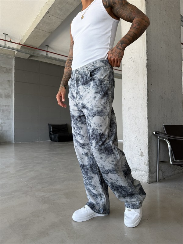 Premium Acid Marble Baggy Jean
