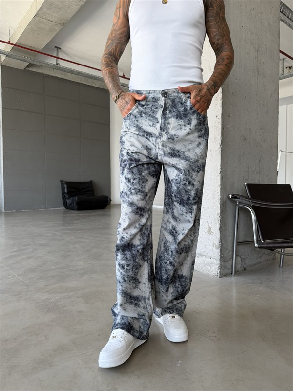 Premium Acid Marble Baggy Jean