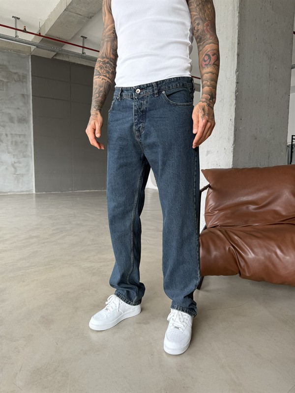 Premium  Baggy Pantolon - İndigo