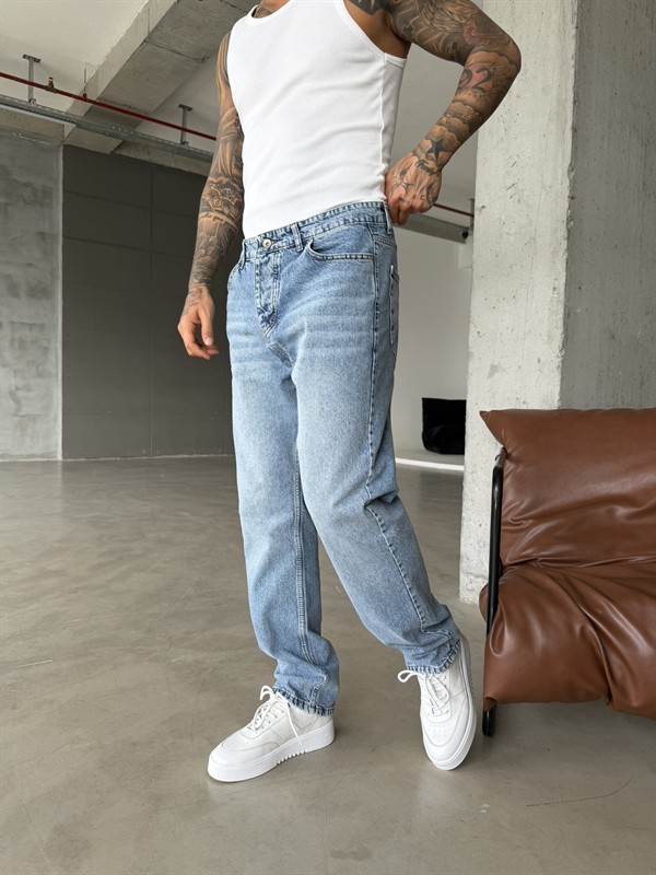 Premium  Baggy Pantolon - Mavi