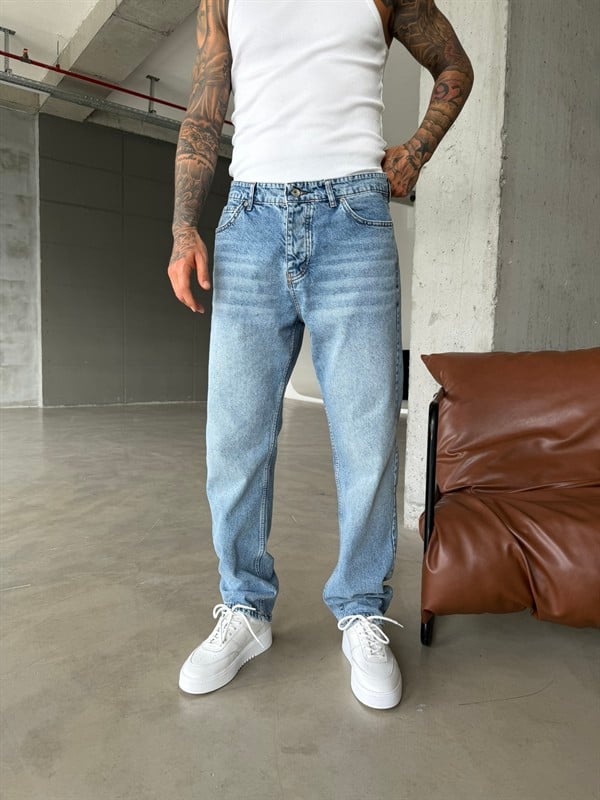 Premium  Baggy Pantolon - Mavi