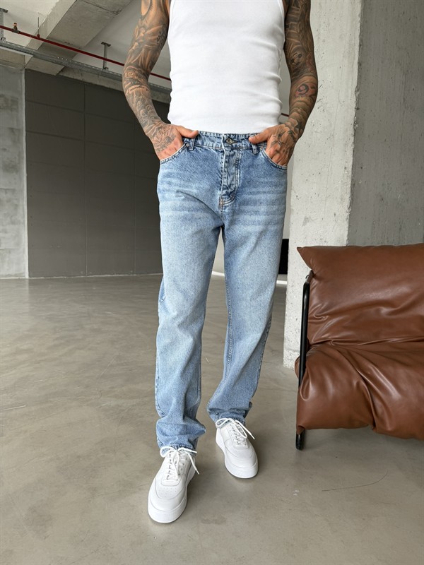 Premium  Baggy Pantolon - Mavi