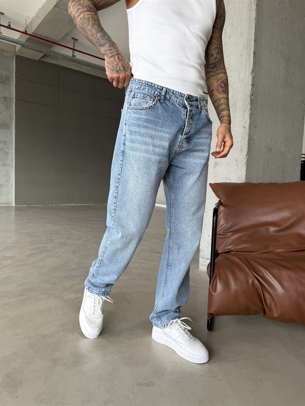 Premium  Baggy Pantolon - Mavi