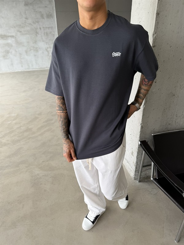 Premium Basic SW T-Shirt - Füme