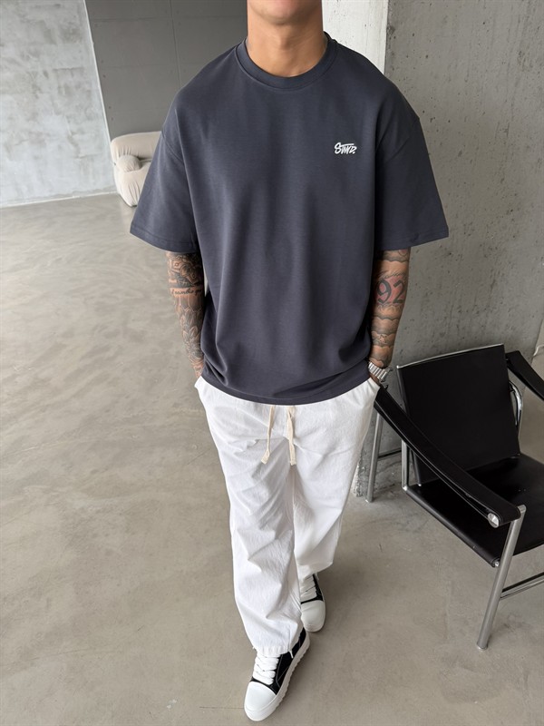 Premium Basic SW T-Shirt - Füme