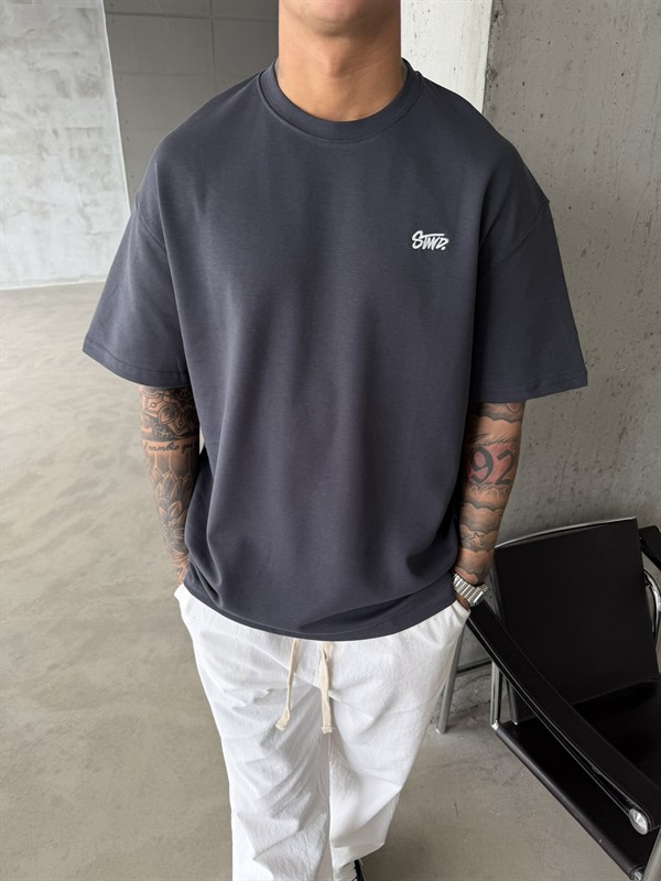 Premium Basic SW T-Shirt - Füme
