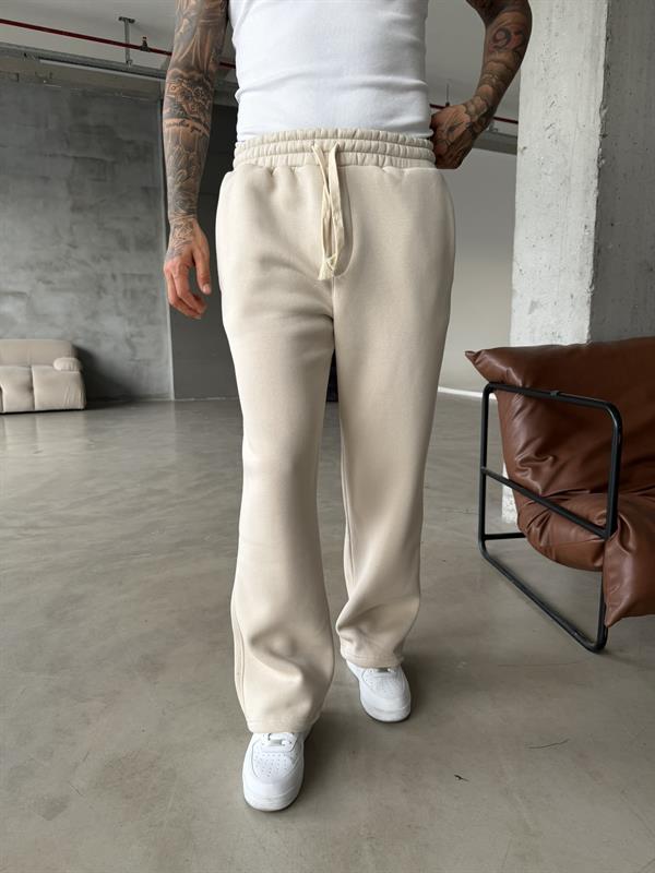 Premium İp Detaylı Basic Eşofman - Bej